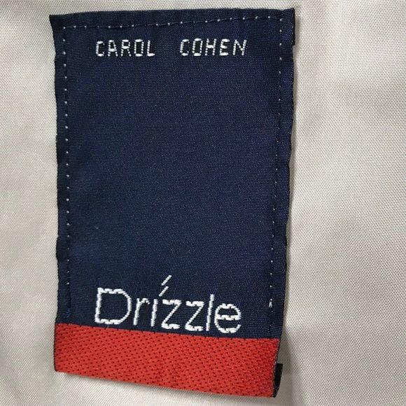 Womens Vintage 80s Neiman Marcus Beige Minimalist Classy Trench Rain Coat / 8 - Picture 11 of 12